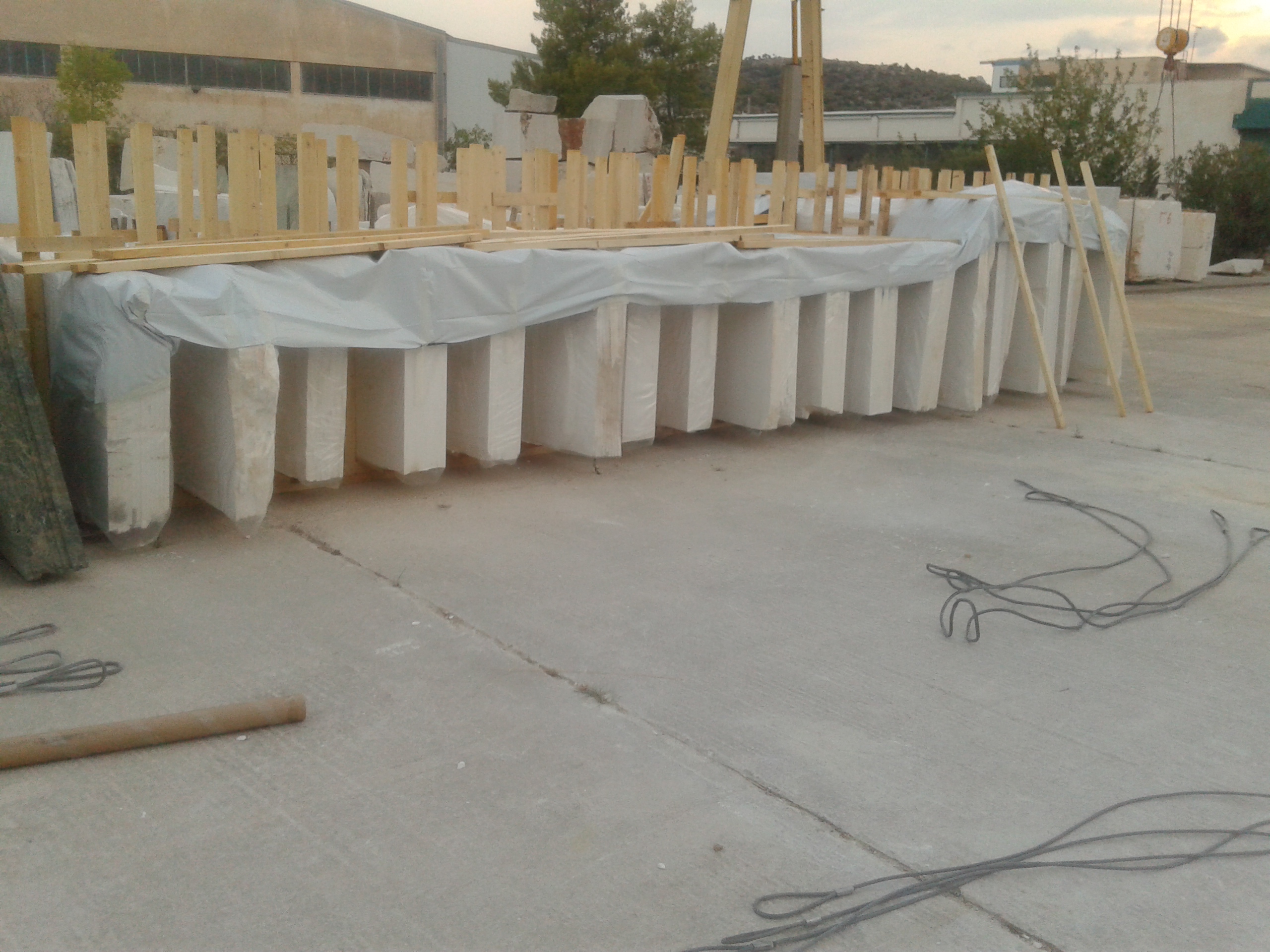 THASSOS PURE WHITE MARBLE 1st quality — Greek marble, factory direct
