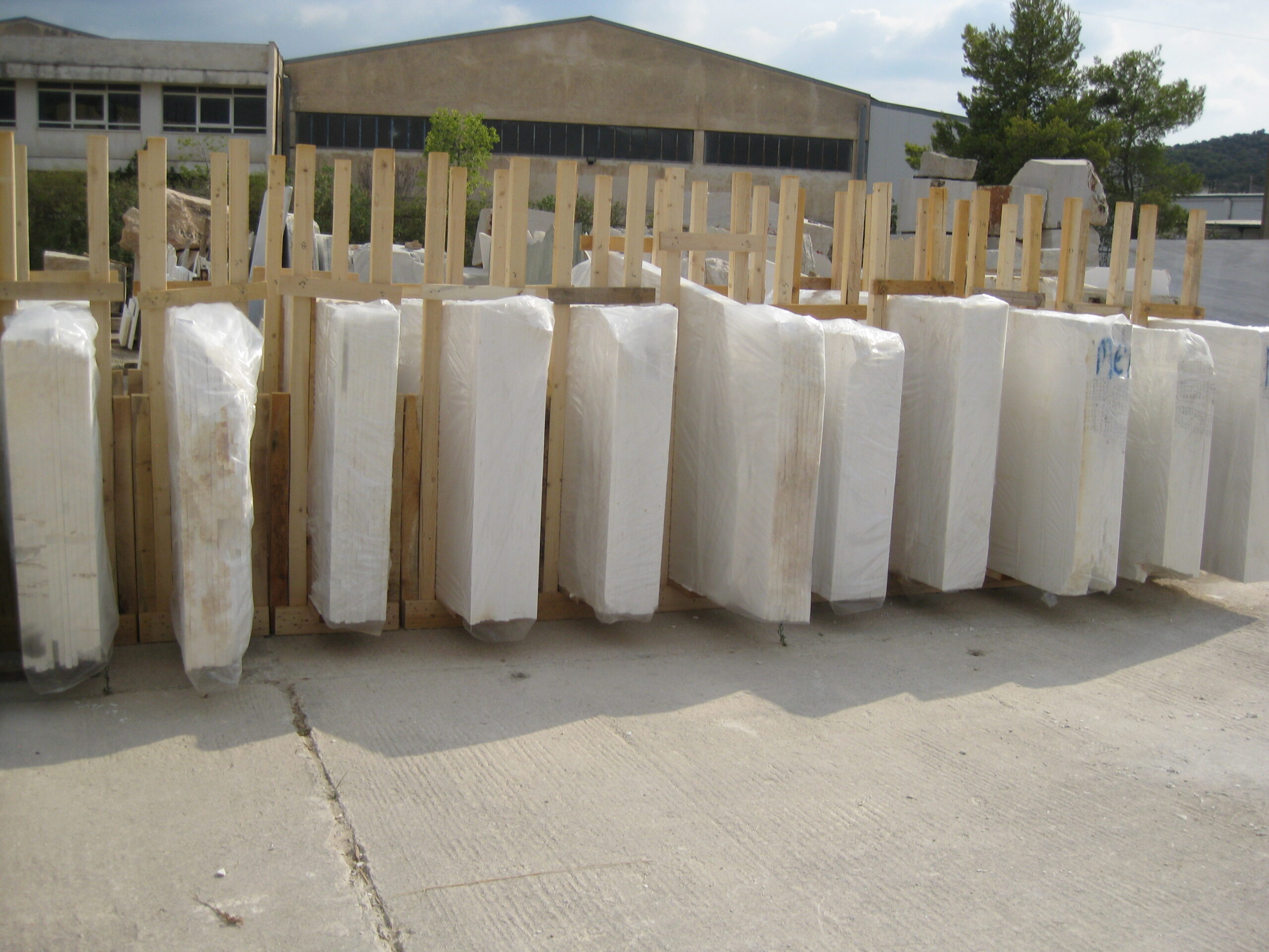 THASSOS PURE WHITE MARBLE 1st quality — Greek marble, factory direct
