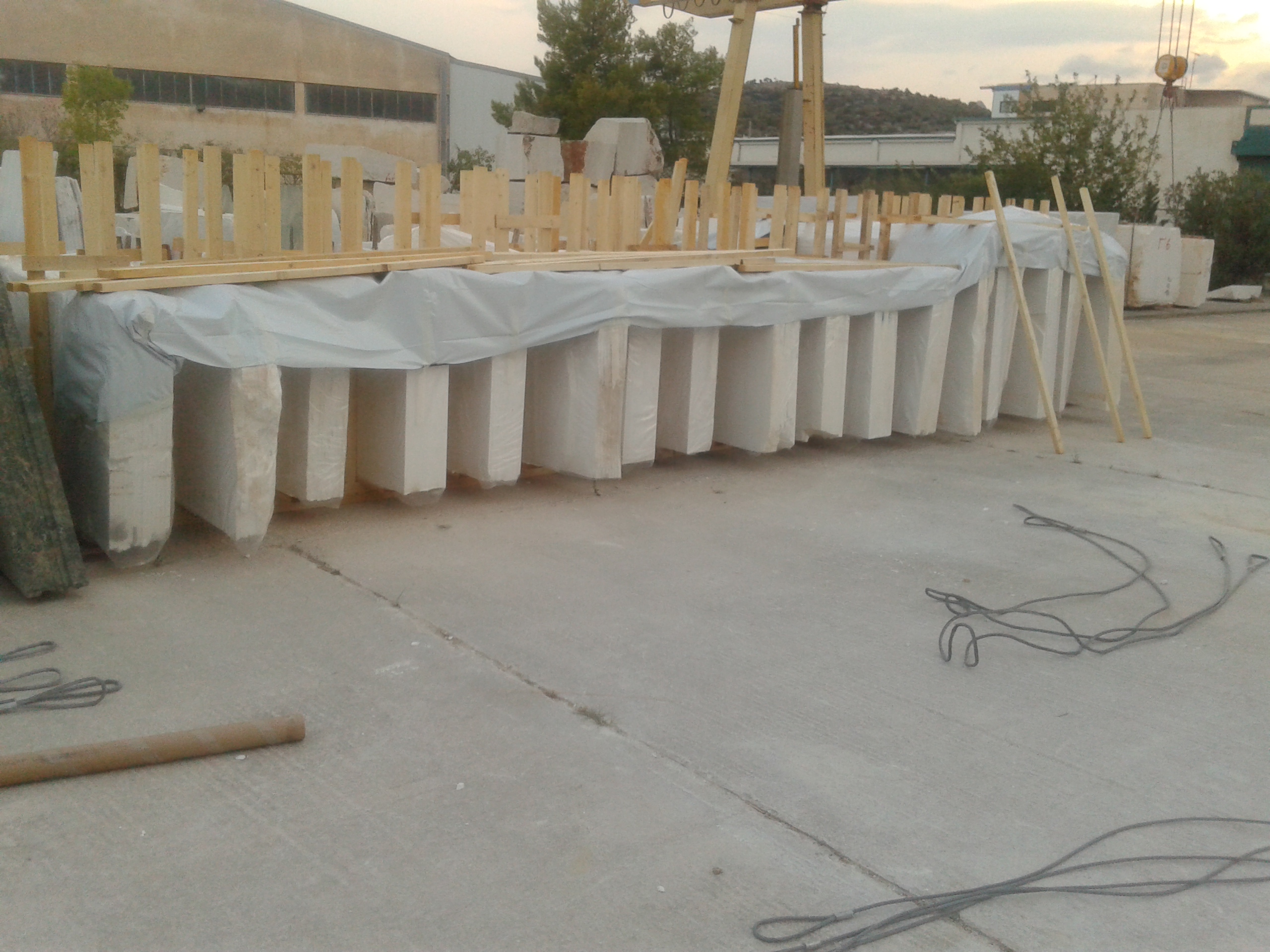 THASSOS PURE WHITE MARBLE 1st quality — Greek marble, factory direct