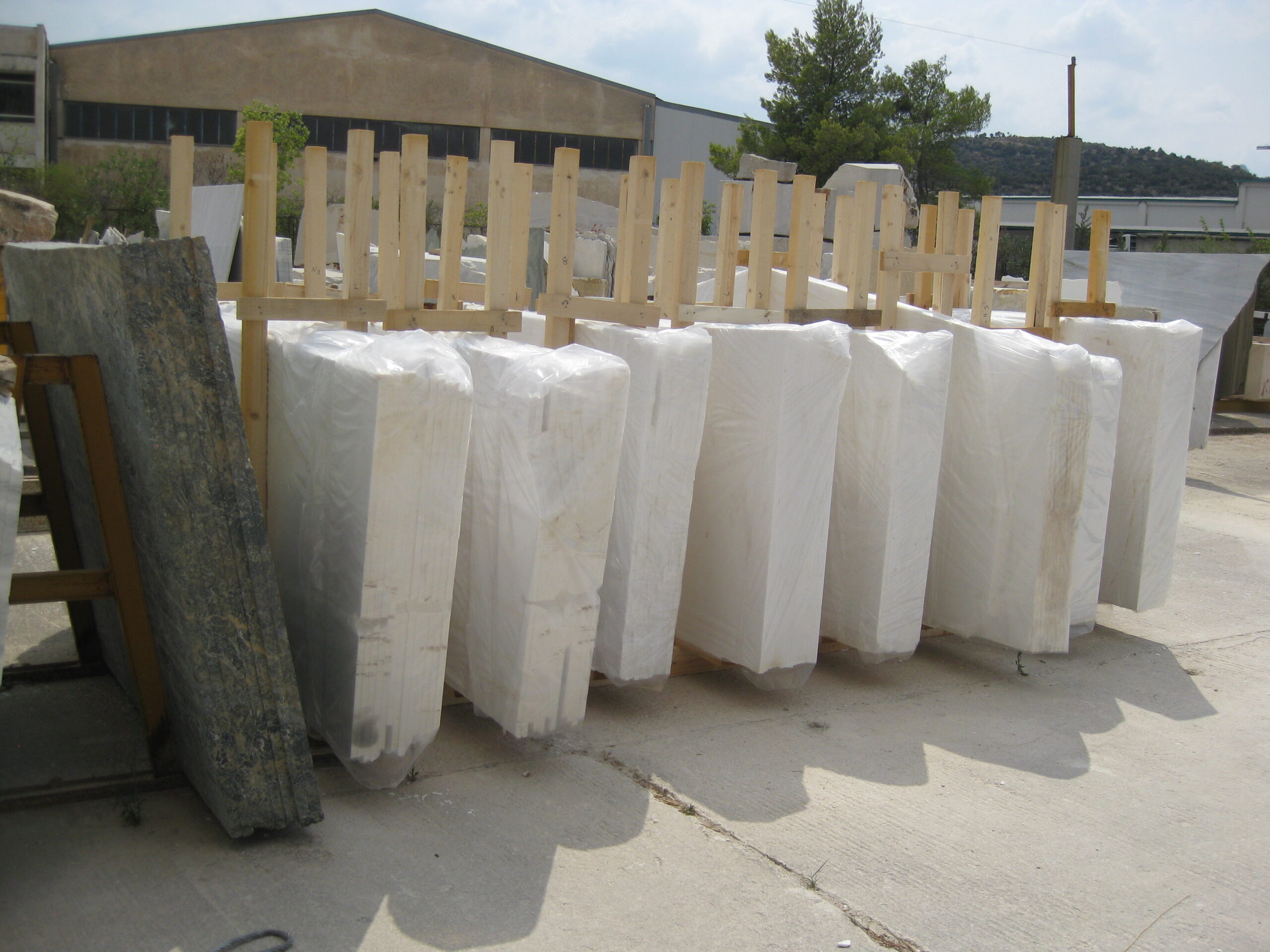 THASSOS PURE WHITE MARBLE 1st quality — Greek marble, factory direct