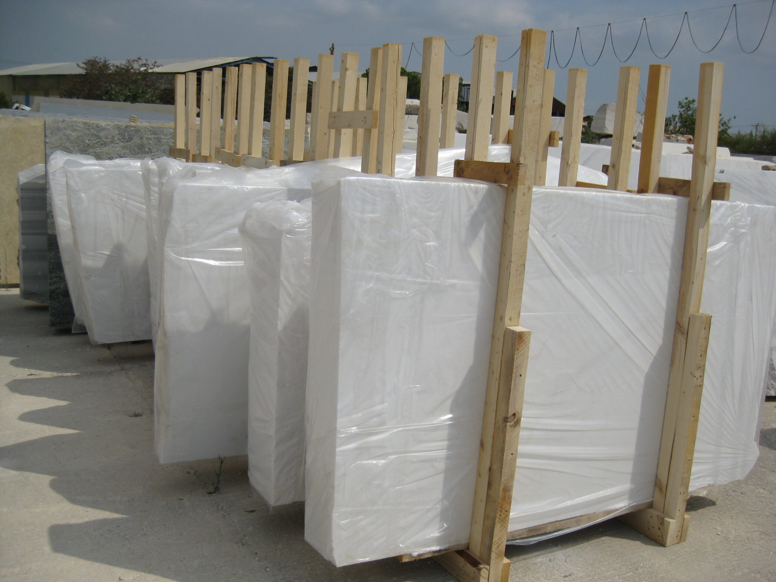 THASSOS PURE WHITE MARBLE 1st quality — Greek marble, factory direct