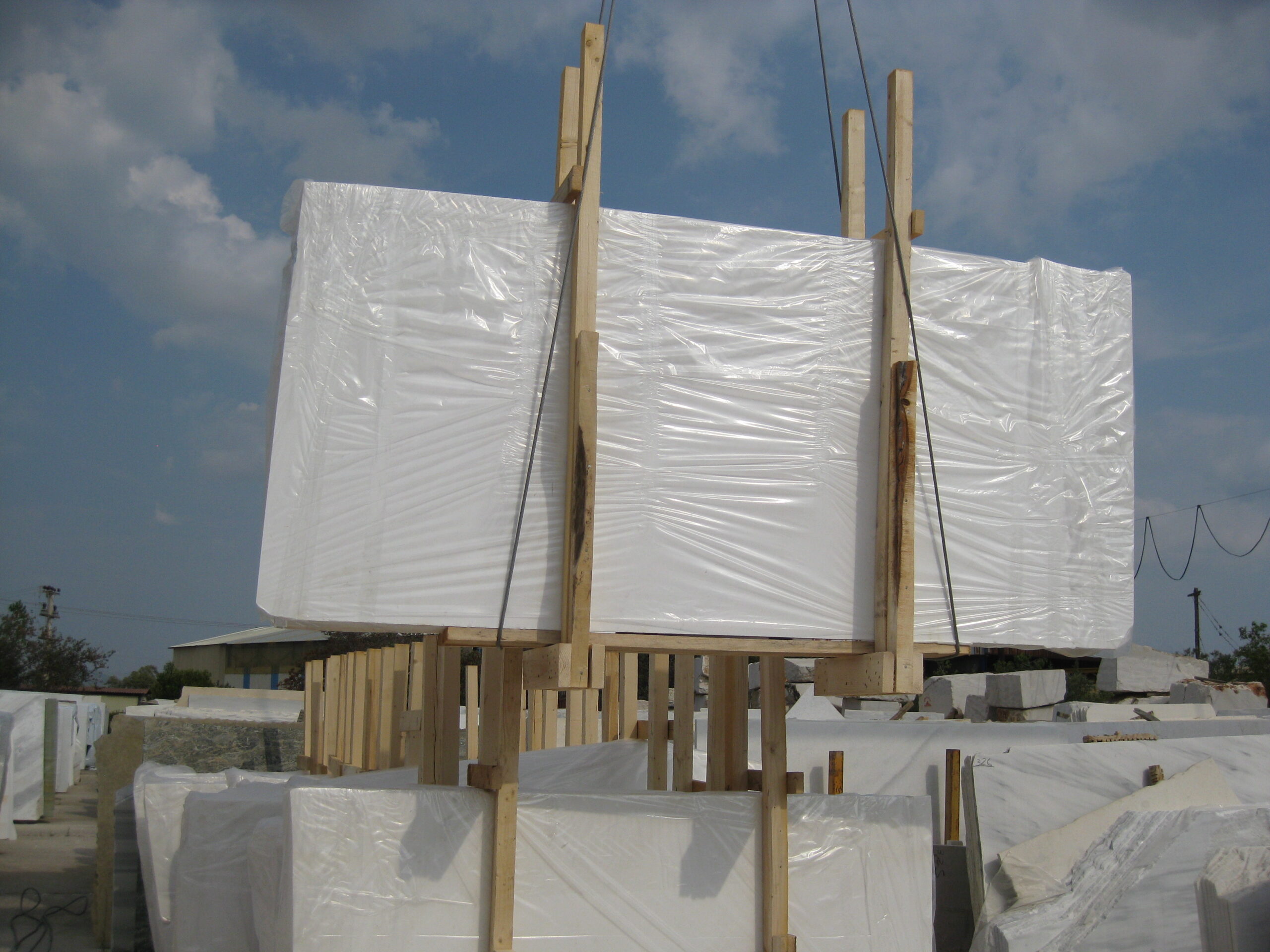 THASSOS PURE WHITE MARBLE 1st quality — Greek marble, factory direct
