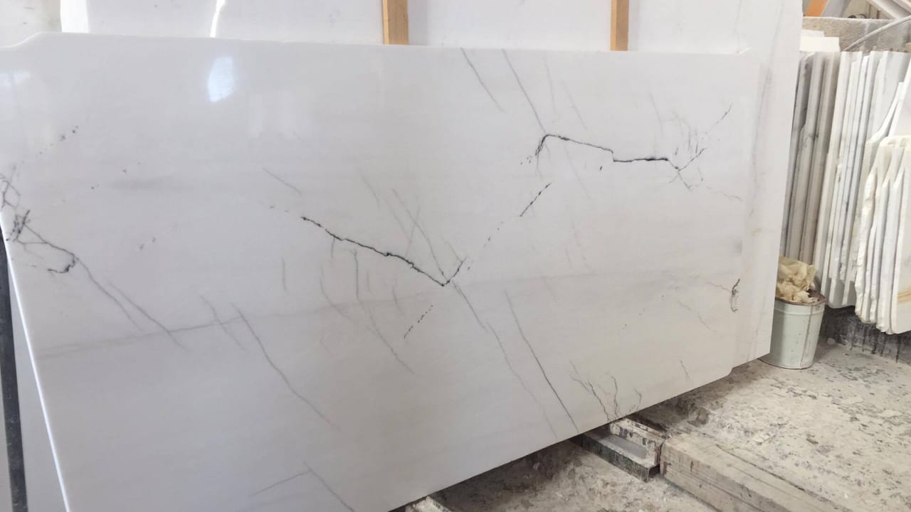 Adonis White Marble Polished Slabs — Greek marble, factory direct