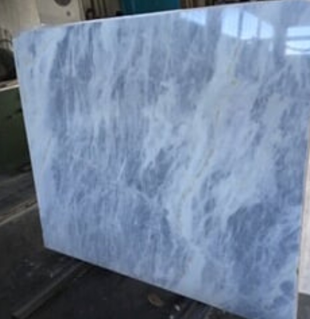Blue Sky Stone Polished Marble Slabs — Greek marble, factory direct